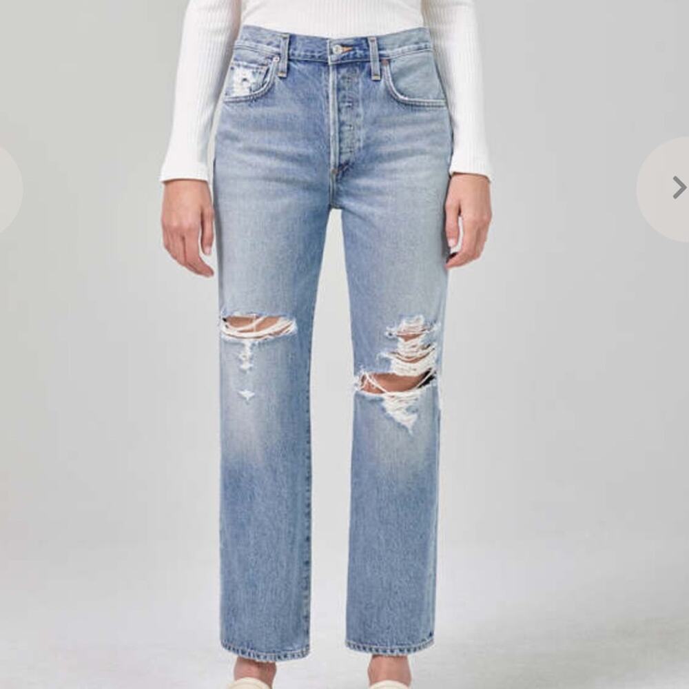 NWT citizens of humanity emery relaxed ripped‎ women's jeans